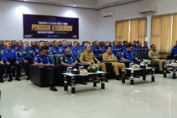 Walikota Bogor Dedie Rachim saat menghadiri Diklat Damkar.