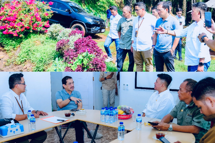 Anggota Komisi VI DPR RI, Asep Wahyuwijaya meninjau&nbsp;Pabrik Kelapa Sawit Cikasungka, Kecamatan Cigudeg, Bogor.