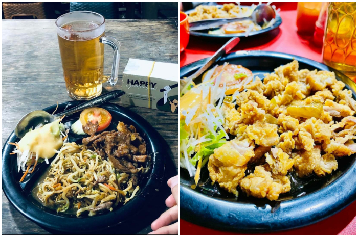 Beberapa menu khas Jepang di warung tenda Bogor.
