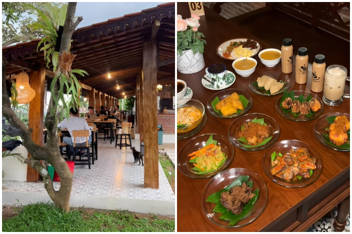 Makan dengan nuansa resto Jogja di Bogor, cuma di Kopi Ngeriung.