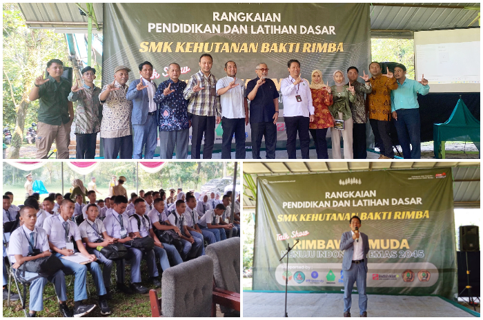 Pendidikan dan Latihan Dasar SMK Kehutanan Bakti Rimba Bogor.