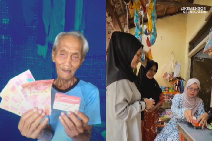 Ilustrasi: Pencairan bantuan sosial (bansos).