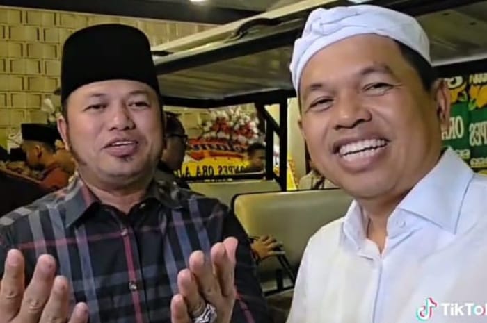 Gubernur Jawa Barat Dedi Mulyadi saat bertemu Gubernur Kalimantan Timur Rudy Mas&rsquo;ud di Yogyakarta.