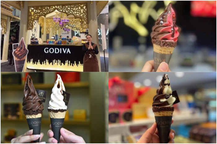 Es krim Godiva hadir sebagai simbol kemewahan dalam setiap gigitan, menggabungkan kualitas cokelat Belgia.