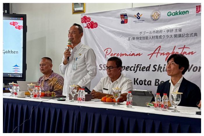 Peresmian pelatihan kerja di Jepang untuk pemuda Kota Bogor.