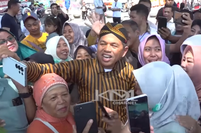Gubernur Jawa Barat Dedi Mulyadi saat berkunjung ke Jogja.