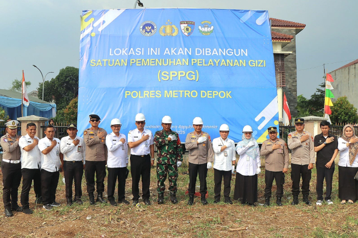 Peluncuran lokasi pembangunan SPPG oleh Polres Metro Depok