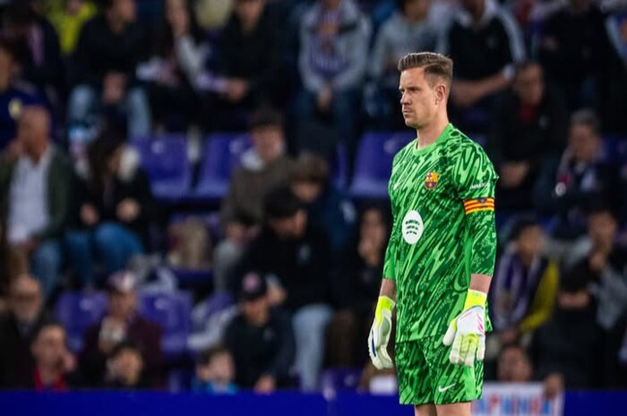 Status kapten Andre Ter Stegen dicabut untuk sementara waktu.