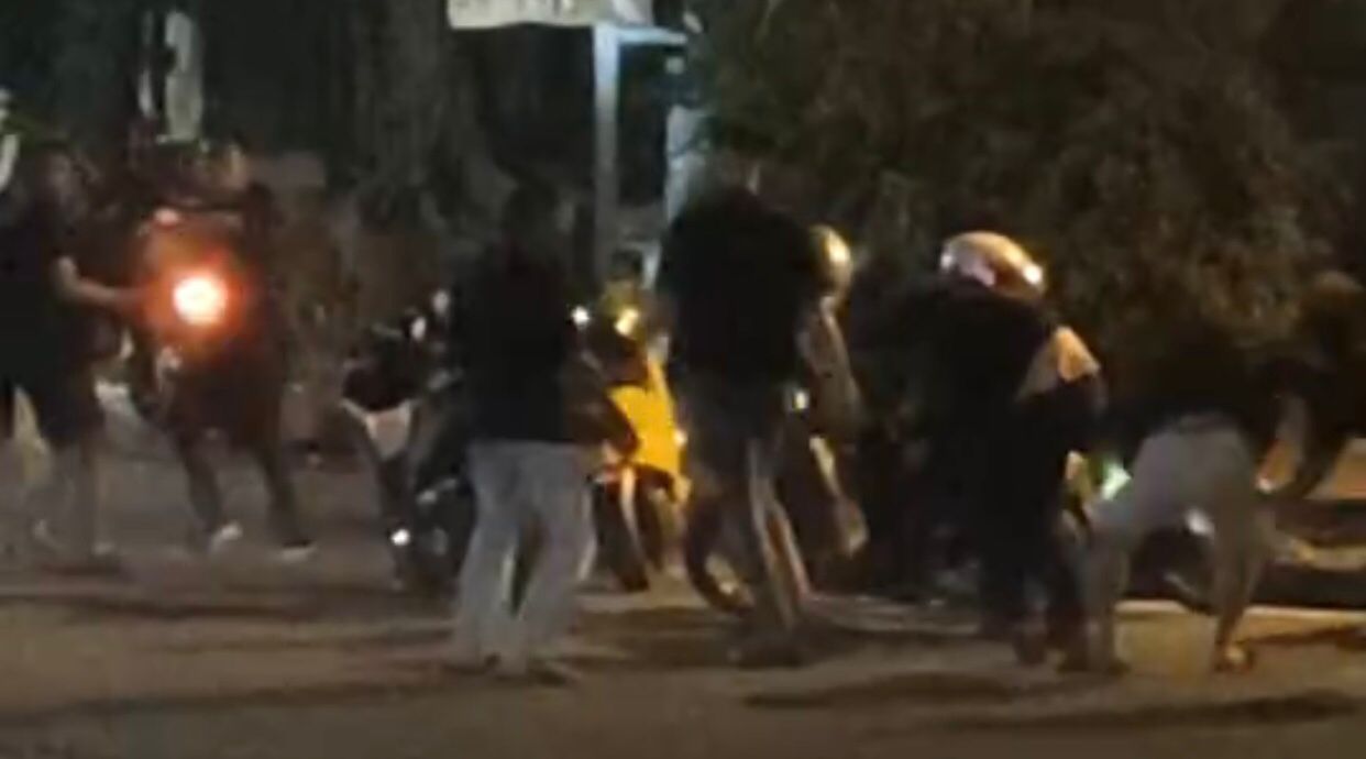 Tangkapan layar aksi pengereyokan di Jalan&nbsp;Pemuda, Kota Bogor.