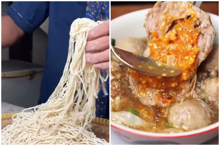 Menu lezat di Bakso Pak San Jalan Sholeh Iskandar, Kedungbadak, Kota Bogor.