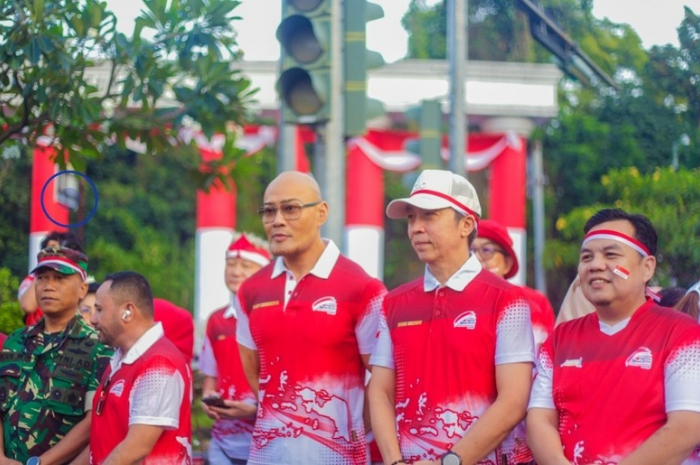 Walikota Bogor Dedie Rachim dan Stafsus Deddy Corbuzier saat menghadiri FMP di Kota Bogor.