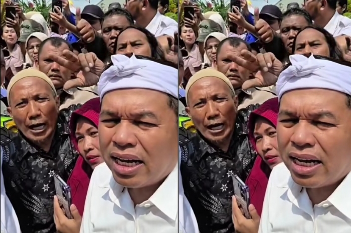 Gubernur Jawa Barat Dedi Mulyadi dan masyarakat Desa Cikarawang Kabupaten Bogor.