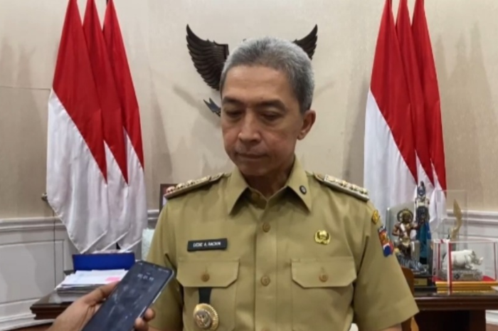 Walikota Bogor Dedie Rachim saat sampaikan belasungkawa ke korban TPA Galuga