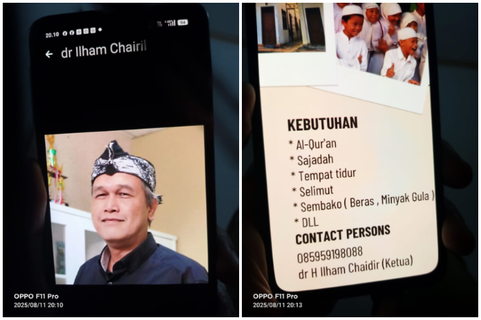 Pesan berantai yang mengatasnamakan Direktur RSUD Kota Bogor dr Ilham Chaidir
