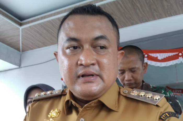 Bupati Bogor, Rudy Susmanto saat dimintai keterangan oleh Radar Bogor, Senin 11 Agustus 2025.