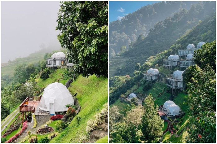 Healing tipis-tipis di Damar Langit Resort, dengan view gunung, curug pribadi, semuanya ada di sini.