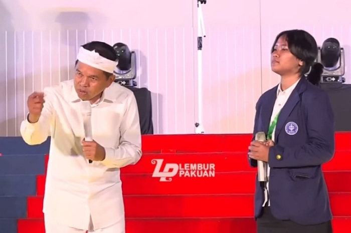 Gubernur Jawa Barat Dedi Mulyadi saat berada di IPB University Bogor.