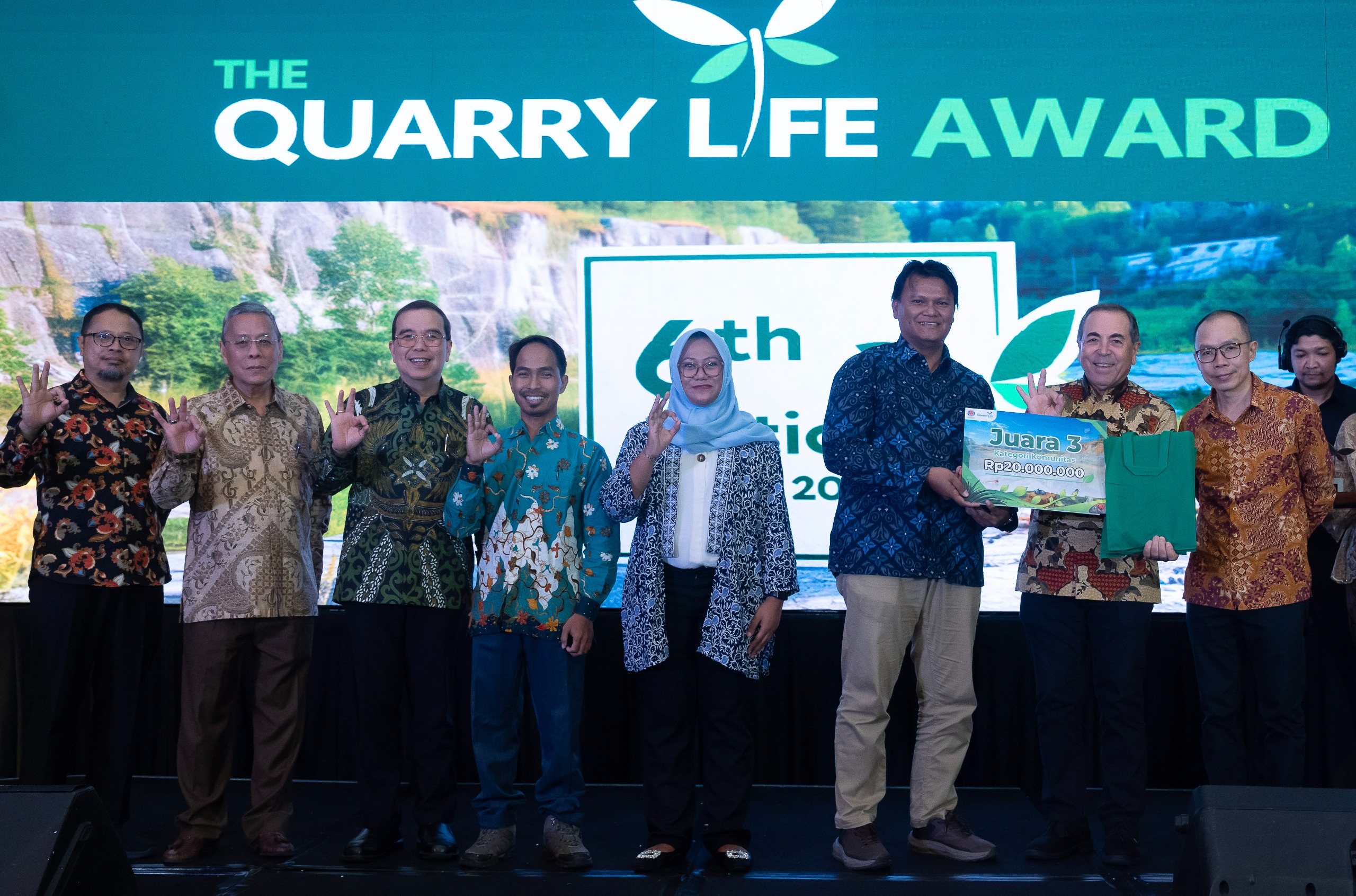 Indocement Kembali menggelar Quarry Life Award (QLA) Edisi ke-6.