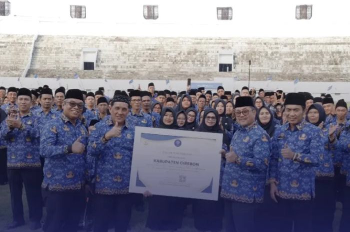 Suasana pengangkatan PPPK di Cirebon beberapa waktu lalu.&nbsp;
