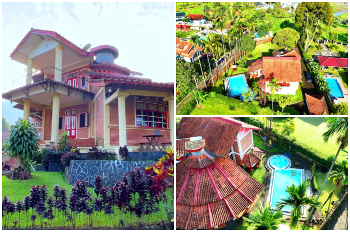 Suasana Villa Tiga Urung di kawasan Puncak Bogor