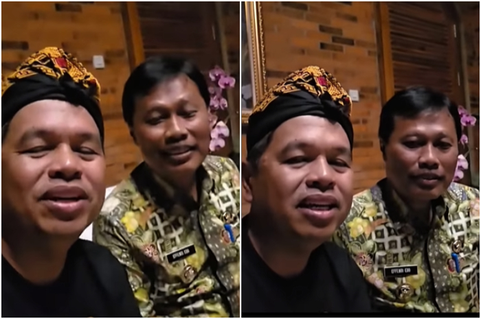 Gubernur Jawa Barat Dedi Mulyadi dan Wali Kota Cirebon Effendi Edo saat menyampaikan terkait kabar PBB naik 1000 persen di Kota Cirebon.