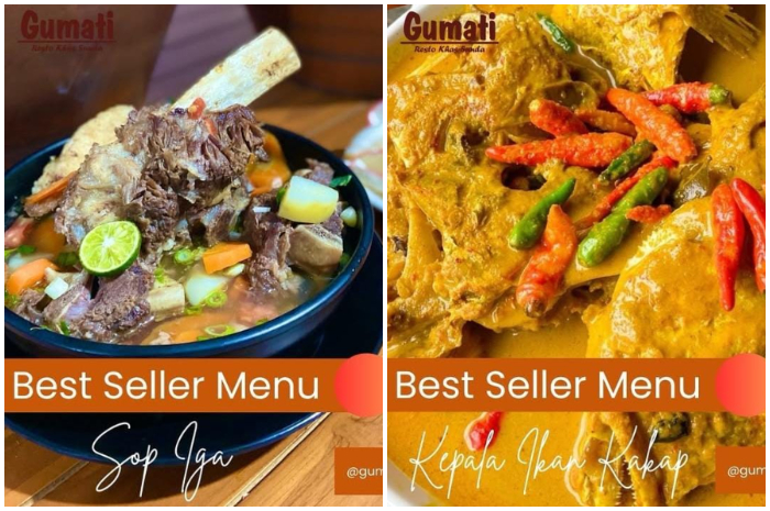 Sarapan nikmat plus dapat kopi dan sayur asem gratis di Gumati Resto.