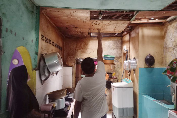Lokasi kejadian tabung gas bocor di Kedung Waringin Kota Bogor.