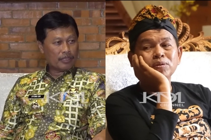 Gubernur Jawa Barat Dedi Mulyadi saat bertemu dengan Wali Kota Cirebon, Effendi Edo.