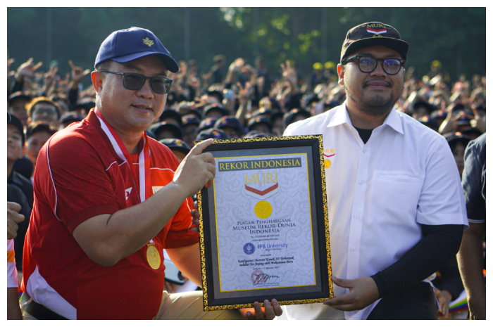 Mahasiswa Baru IPB University Pecahkan Rekor MURI Sebanyak 88 Formasi.