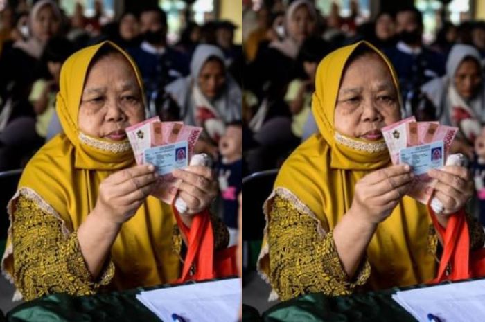 Ilustrasi penerima bansos dari Kemensos