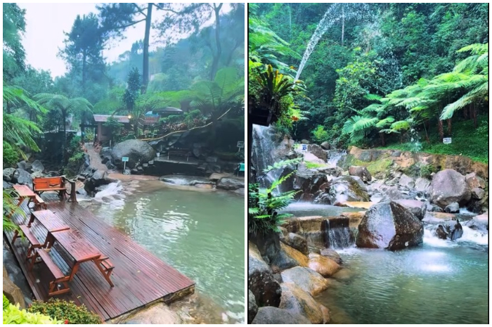 Suasana di kawasan Pangojayyan Caimandala di Batu Layang, Cisarua, Bogor