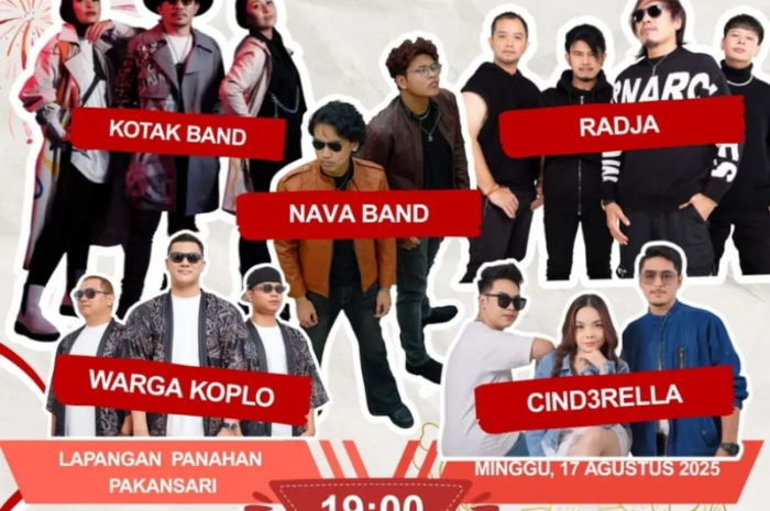 Sederet artis yang tampil di Pesta Rakyat Merah Putih di Bogor.