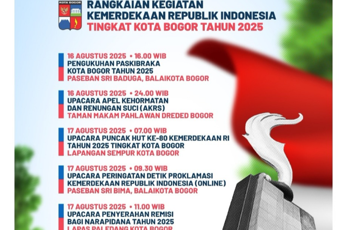 Rangkaian acara perayaan HUT RI di Kota Bogor