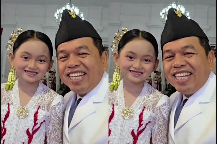 Gubernur Jawa Barat Dedi Mulyadi dan Ni Hyang di momen perayaan hari kemerdekaan Indonesia yang ke-80.