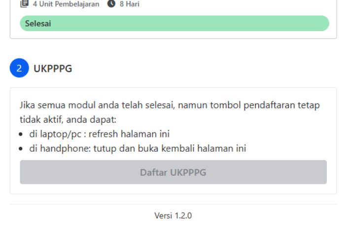 Tampilan laman guru.kemendikdasmen.go.id bagian UKPPPG