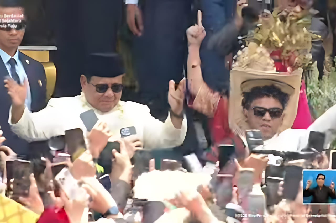 Suasana penutup HUT RI Ke-80 dengan alunan lagu Tabola Bale.