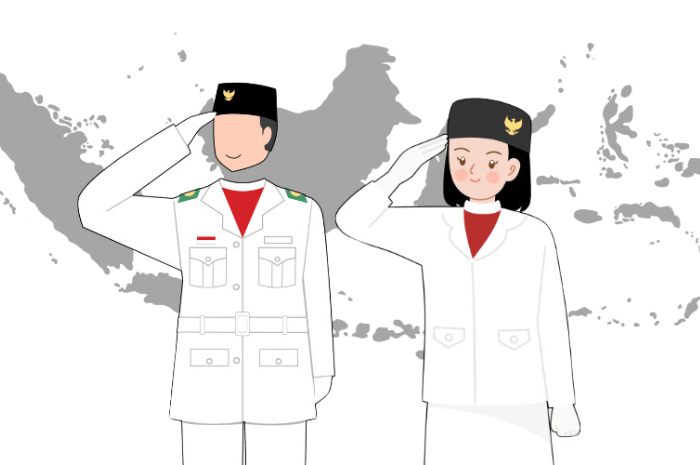 Ilustrasi Paskibraka Nasional