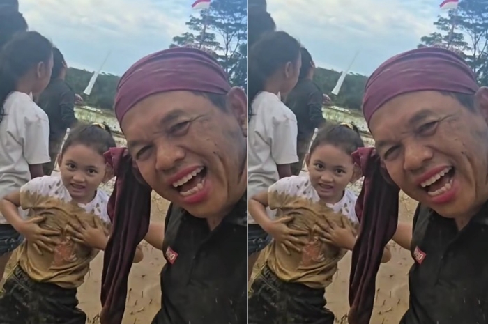 Momen lucu Gubernur Jawa Barat Dedi Mulyadi bersama Ni Hyang.