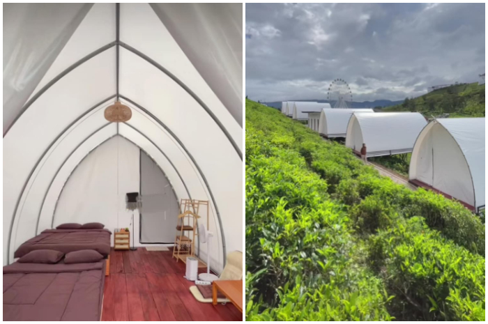 Liburan di Bandung nggak cuma soal villa atau hotel, cobain serunya Glamping Nimoza di Pangalengan.