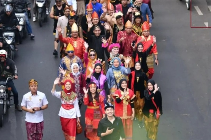 Ilustrasi kirab budaya hari jadi Jabar.