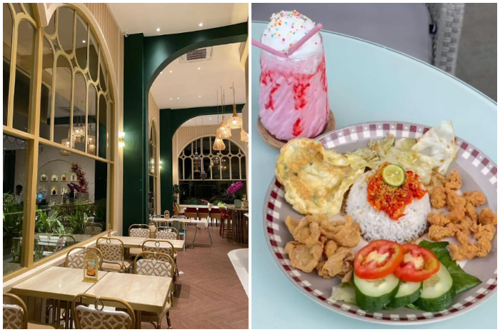 Spot nongkrong dengan view perbukitan Sentul dan banyak spot foto cantik di &nbsp;Awal Bermula Cafe and Eatery.