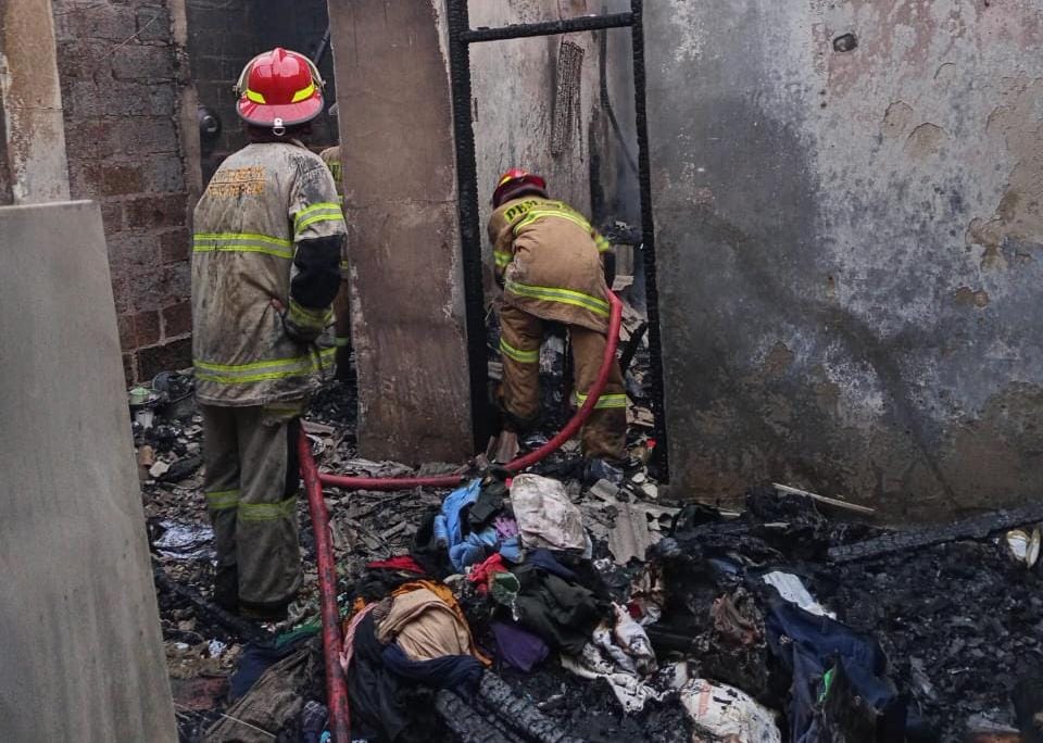 Kondisi rumah terbakar di Cilangkap, Kota Depok, Kamis petang.
