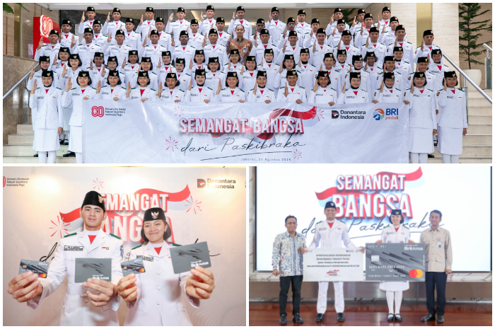 BRI memberikan dana apresiasi kepada Paskibraka dan Tenaga Pendukung Paskibraka di seluruh negeri melalui BRI Peduli.