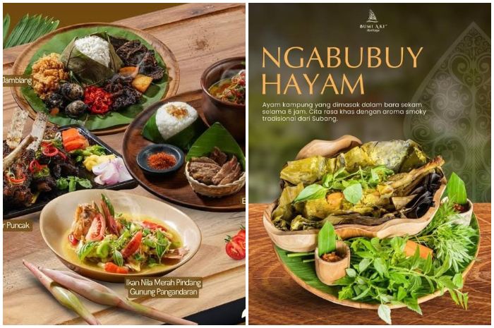 Bumi Aki Heritage, pengalaman makan makanan khas Sunda versi premium di kawasan Puncak.