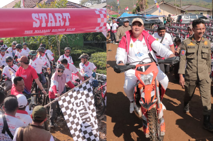 Bupati Bogor&nbsp;Rudy Susmanto hadir dalam Cup Tour Malasari Halimun Salak (TMHS) di Desa Malasari, Kecamatan Nanggung, Kabupaten Bogor, Sabtu, 23 Agustus 2025.