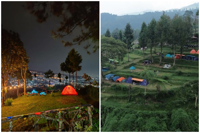 Suasana TKP Camping Ground di kawasan Cikoneng, Puncak Bogor.