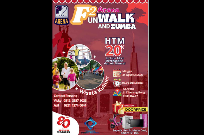 Fun Walk, Fun Football and Festival Wisata Kuliner 2025.