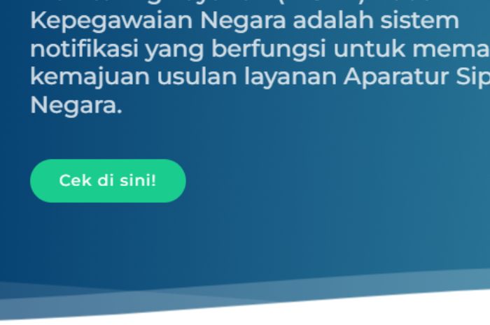 Tampilan awal website monitoring siasn umtuk tenaga honorer yang mau jadi PPPK paruh waktu.