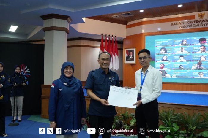 Kepala BKN, Prof. Zudan Arif Fakrulloh menghadiri acara pelantikan CPNS BKN anggaran 2024
