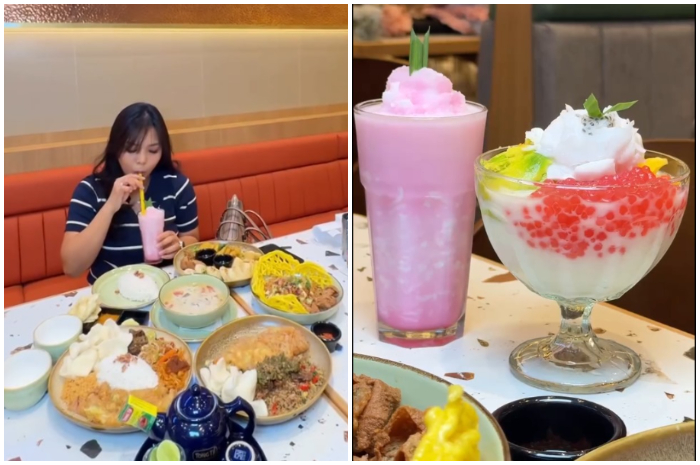 Menu yang disajikan di Tong Tji Tea House Mall Botani Square Bogor.